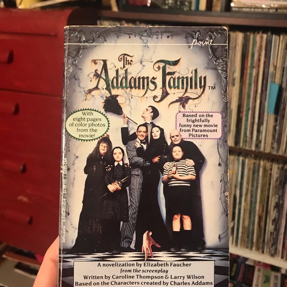 The Addams Family Paperback Novelization - Classic Movie Cover